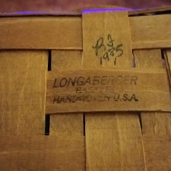 Longaberger basket 10 x6 x 4 1985 - Picture 2 of 2